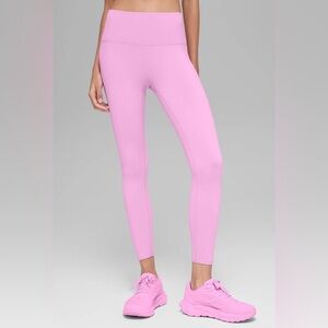 7/8 High Waist airbrush leggings in Candy Heart Pink